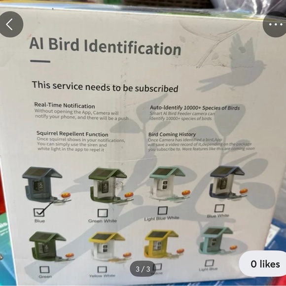 Solar powered bird feeder camera - Picture 3 of 3